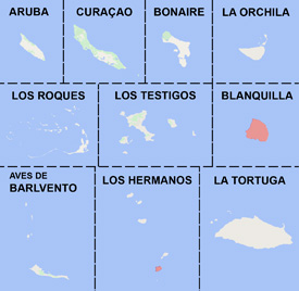 Range map of Anolis blanquillanus